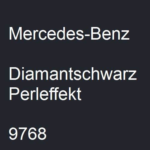 Mercedes-Benz, Diamantschwarz Perleffekt, 9768.